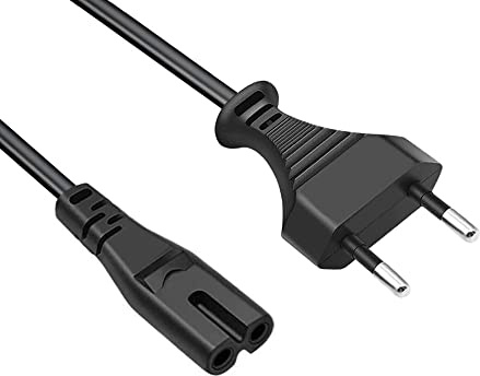 AC Power Cord Netzkabel Stromkabel 2 polig Replacement for JBL Partybox Encore Essential, On The Go Speaker 2 Prong C7 Plug Power Cable