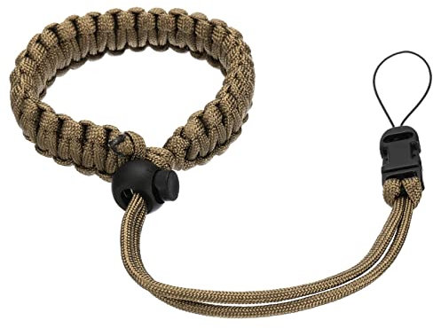 PATIKIL Camera Wrist Straps, Polyester Adjustable Paracord Paracord Braided Strap with Quick-Release Connector for DSLR Mirrorless Camcorder, Coffee