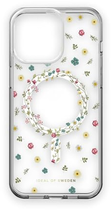 IDEAL OF SWEDEN Clear iPhone 15 Pro Max Hülle MagSafe – Zierliches Blumenmuster Design, Dünnes Und Leichtes Case, Stoßfest, Stylisch Und Langlebig Für Optimalen Schutz Im Alltag.