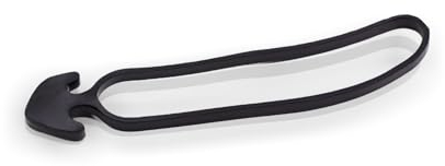 DOJA Industrial | Gancio Elastico Gomma di 10CM | Pack 100 | Fissaggio Elastici con Gancio Ancora per Orto Teloni Supporto Piante Pomodori | Tenditore Elastico per Sostegno Tutore Pali o Canne Bambu