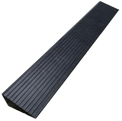 Bordsteinrampe Gummi für Auto Tragbare Bordsteinrampe rutschfeste Rollstuhlrampe PVC-Kunststoff 1–6 cm Hohe Schwellenrampe for Drinnen Oder Draußen, Badezimmer, Türen (Color : Black, Size : 4cm)