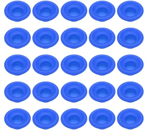 sourcing map Lot de 25 joints d'étanchéité en caoutchouc de silicone, haute pression, anti-fuite, pour bouteille de bière, soda, bleu