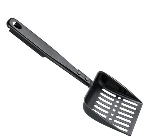 Kamin-Ascheschaufel, Holzofen-Aschesieb, Holzbrenner, Kohlenschaufel, bequemer Griff, vielseitige Feuerschalen-Werkzeuge, 32,7 x 11 x 3 cm, für Kamine, Outdoor-Grills