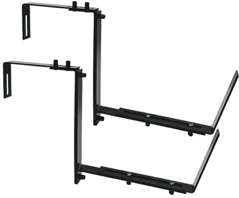 Verstellbare Pflanzkastenhalterung, Blumenkasten-Halterung für Blumenkästen – Vistaprint 2 Stück verstellbare Blumentopfhalter, stabiler Balkon-Pflanzenhalter aus Metall, Gartenbeet-Zaunhalterung, Fen