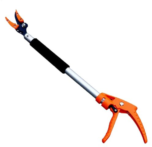 Sécateur d'arbres – Sécateur léger avec tête rotative | Élagueur confortable avec manche télescopique à longue portée | Élagueur à branches courtes pour une coupe précise