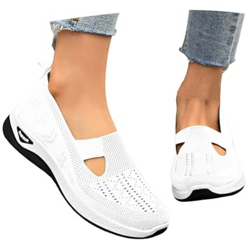 Generisch Sneaker Damen Diabetiker Schuhe Vermascht Sommer Leicht Walkingschuhe Turnschuhe Atmungsaktive Lässige Komfort Laufschuhe Breite Fuß Orthopädische Sommerschuhe Bequeme Outdoor Sportschuhe