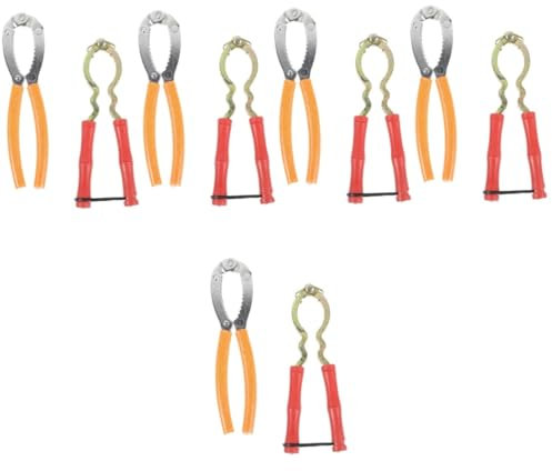 MAGICLULU 5 Juegos Cascanueces Llave De Alambre Ferretería Trituradora De Nueces Triturador De Nueces De Trinquete Múltiple Cascanueces De Alta Resistencia Alicates Llave 2 Piezas * 5
