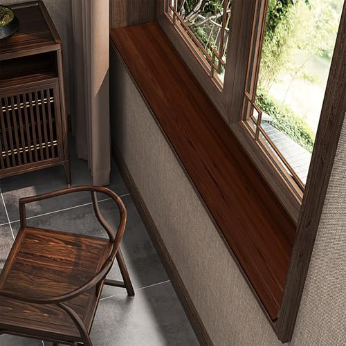 Tappetino in PVC per Davanzale 10-40 cm, Tappeto Antiscivolo Impermeabile per Davanzale Balcone Finestra a Bovindo Armadio, Copri Cuscino Protezione Tagliabile per Davanzali(D,200x12cm(78.7x4.7in))