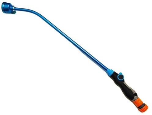 Buse de tuyau d'arrosage amovible avec pulvérisateur à 1000 trous, longue tige d'arrosage pour plantes, arbustes, pelouses et paniers suspendus, corps en aluminium avec poignée revêtue de caoutchouc