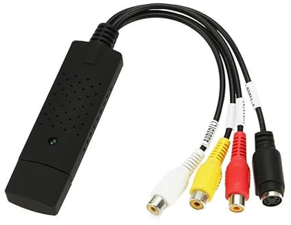GERUI Video Grabber Video Recording Card Capture Card VHS, USB Video Recorder VHS Audio Video Grabber Converter Analogue to Digital for Windows 7/8/10/11, Mac OS 10.7 & Android 5.0 or higher