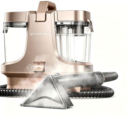 STARRYBOT Teppichreiniger 1500W, Dampf & Wärme, 18 kPa | Nasssauger mit Dampf- und Heizfunktion; entfernt Tierflecken auf Sofa, Teppich, Treppen und Polstern.