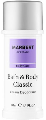 Marbert Bath & Body Classic femme/ women, Cream Deodorant, 1er Pack (1 x 40 ml)