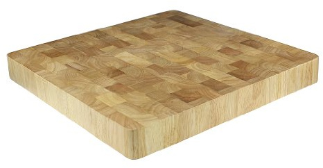 Apollo 350 x 350 x 40 mm Rubber Wood Square Endgrain Cutting Board