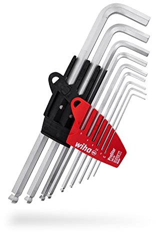 Wiha Stiftschlüssel Set im ProStar Halter (35481) 10 tlg. I Innensechskant Schlüssel Satz Kugelkopf, Innensechskantschlüssel Satz, Winkelschraubendreher klein 1,5/ 2/ 2,5/ 3/ 4/ 5/ 6/ 8/ 10