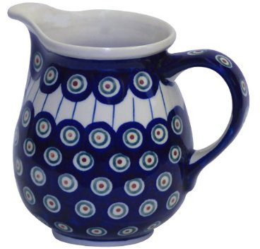 Bunzlauer Milchkanne/Saftkanne 0.85L Ø16,2cm, H=14,4cm im Dekor 8