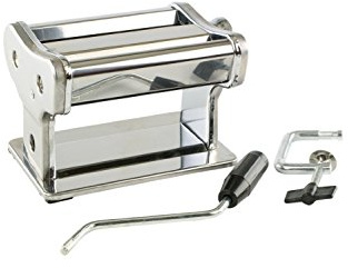 Excellent Houseware 188831 Edle Pasta-/ Nudelmaschine, Chrom, Silber, 20 x 14 x 13 cm