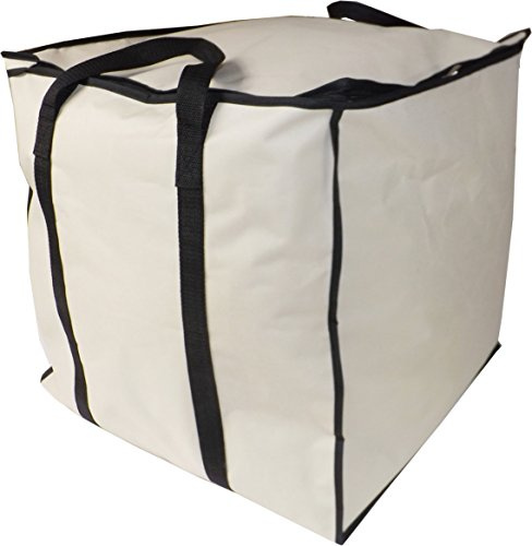 Neusu Bolsa Reforzada De Almacenamiento Para Ropa De Cama De 100 Litros - Fuerte Bolsa De Cubo Apiladora (47 Cm X 47 Cm X 47 Cm) - Poliéster 600D Real Con Asas De Red Reforzadas Que Giran 360 Grados - Alternativa Al Baúl - Plegable - Ideal Para Ropa De Cama, Edredones, Almohadas, Ropa, Etc. - Capacidad De 100 Litros - Beige