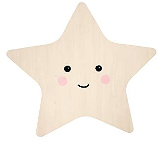 reer lumilu Silhouette Light Star, süßes Sternen-Wandlicht, tolles Taufgeschenk, Geburtstags-Geschenk für Jungen und Mädchen, braun, 52177