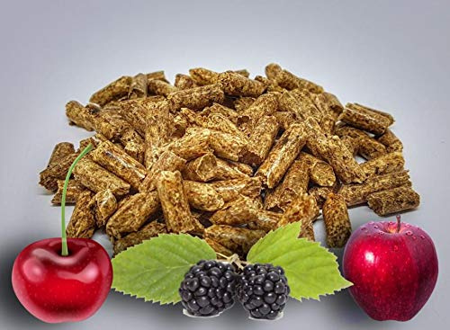 10 kg Grillpellets Räucherpellets NEU Früchtemix Kirsche/Apfel/Maulbeere Pellets BBQ Smoker Ø 6mm - Premiumqualität