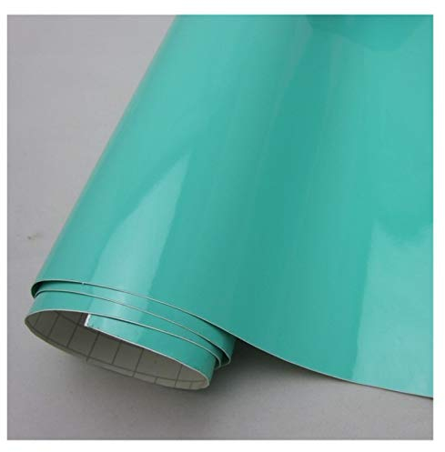 YGLONG Lackschutzfolie White Gloss Black Vinyl-Verpackungs-Film Blue Car Wrap Film Aluminiumfolie Schaum for Auto-Fahrrad-Handy-Konsolen-Haut (Color Name : Blue, Size : 152X50 cm)