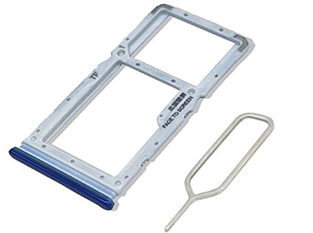 Eonpam Tiroir Carte SIM pour (Xiaomi Redmi Note 8 Pro) Support Qualité d'origine Remplacement Plateau Memory SD Slot Carte SIM avec Aiguille SIM(Bleu)