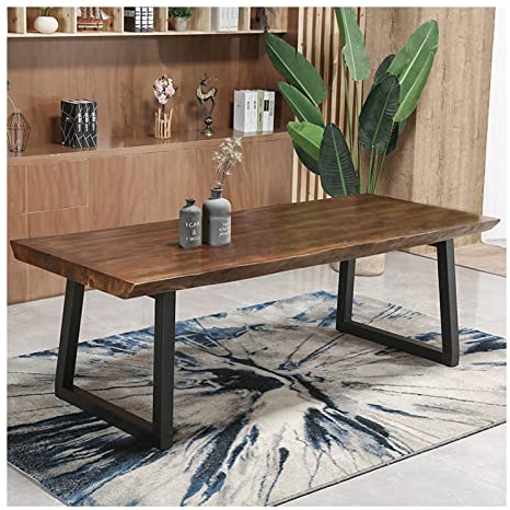 Computertisch Moderner Computertisch Aus Massivholz - Schreibtischplatte Dicke 5 cm, Home Office Multifunktionaler Schreibtisch Spieltisch, Einfach Zu Montieren (Size : 180x80x75cm)