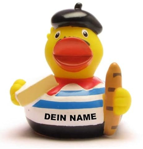 Badeente - personalisierbar (Frankreich Ente)