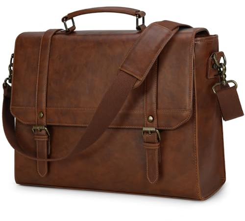 IGOLUMON Borsa Porta PC Borsa Lavoro Uomo Impermeabile Borsa Porta PC 15,6 Pollici Borsa Computer Borsa Tracolla Valigetta Borsa Porta Documenti Uomo