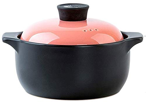 SUNMME Marmites de Cuisson en céramique avec Couvercle, pour ragoût d'œufs cuits à la Vapeur, marmite à Soupe, Four Bon marché, cocotte Thermique (Taille : 2,2 L) (4 L) (A 4 L)