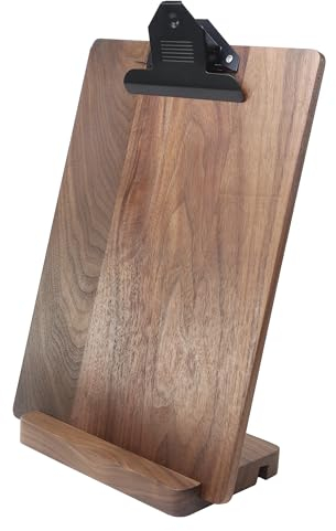 A4-Klemmbrett aus Holz mit Ständer und Menüanzeige – perfekt für Restaurants, Bars und Cafés