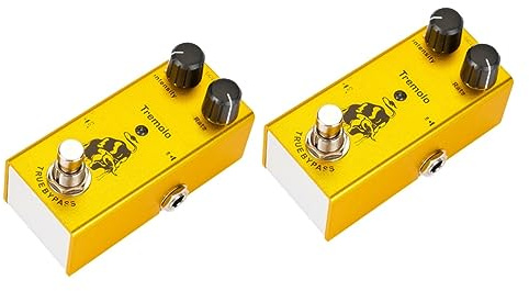 UPKOCH 2pcs Tremolo Guitar Effect Pedal True Bypass Material Rate Control for Electric Guitars