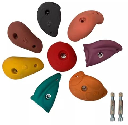 Klettergriffe 13–15 Cm Großer, Strukturierter Klettergriffsatz, 10 Stück 20 Stück Kletterhandgriff für Kinderkletterer, Kletterfelsen für Drinnen und Draußen(Color:10 pack - Plank installation)