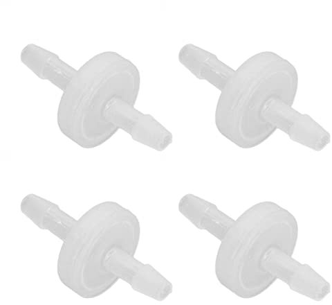 KIMISS 12PCS Aquarium Check Valve, One Way Air Valve with Resistance, Ideal for Fish Tank, Food Grade Safe, Suitable for Chemical Industry (4mm)