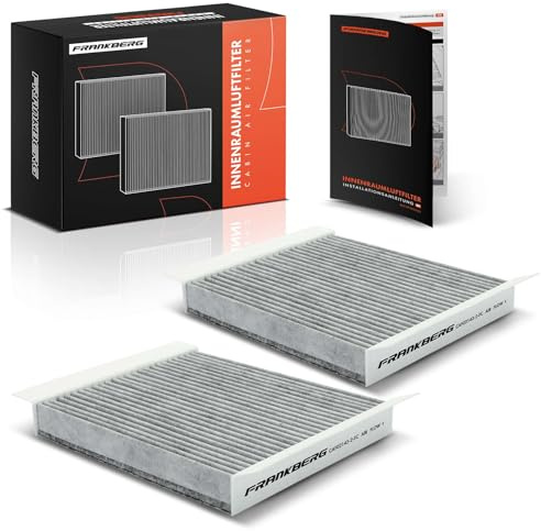 Frankberg 2x Innenraumfilter Pollenfilter mit Aktivkohle LAK189 | Benzin/Diesel; Kompatibel mit Meriva X03
