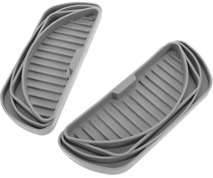 QUMIIRITY 2pezzi Vaschetta Contenitore Gocce in Silicone Per Frigorifero Distributore Acqua e Ghiaccio Antiscivolo Facile Da Pulire Adattabile