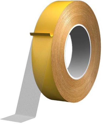 Kiyanest doppelseitiges Stoffband 10mm x 20M Saumband für Vorhänge Kleidung Hosen ohne Nähen Starkes doppelseitiges Teppichklebeband Heavy Duty Teppichband für Teppich Teppichboden Fliesen Laminat