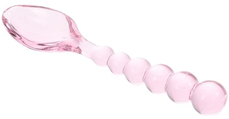 GOOHOCHY Glass Teaspoons and Cold Drink Glass Spoons Pink Long Handle for Coffee Tea and Ice Cream Home Use