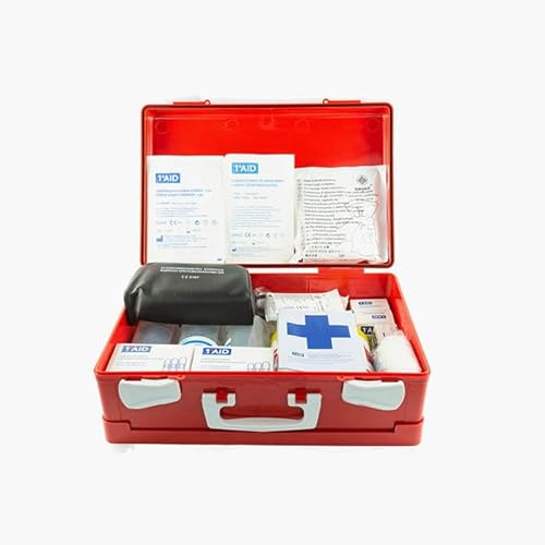 INCA Kit di Primo Soccorso Professionale, Valigetta Rossa | Gruppi di Lavoro AB, Più di 3 Lavoratori