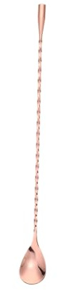 VILLCASE Stainless Steel Kitchen Utensil with Long Handle Bar Spoon Mixing Spoon Easy to Wash Sturdy Steel for Home Use Suitable for Stirring Coffee and Desserts