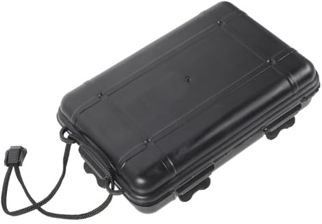Yardwe Boîtier Étanche Multifonction en Plastique Rigide Noir, Amortissement Antichoc avec Mousse Intérieure, pour Hommes, Rangement Voyage et Survie, Dimensions 170x110x50 Mm