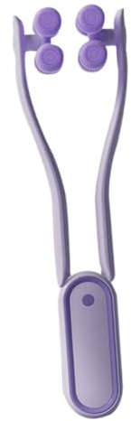 PRETYZOOM Masseur Facial Pourpe Masseur de Visage Portatif en Abs et Pmma Design Unique pour Massage Apaisant Visage V Outil de Soin Élégant