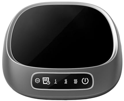 Ahuuen Kaffeebecherwärmer – wiederaufladbarer Smart Screen Touch – Schreibtisch elektrische Keramik- -Tasse Heizung | für kalten Winter Tee Schokolade Milch Küche Schlafzimmer Arbeitszimmer