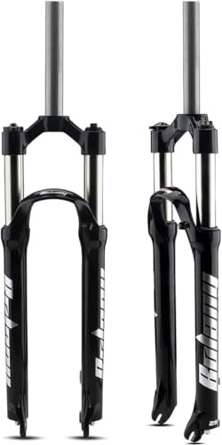 CUCKQUIC Fourche à Suspension mécanique pour VTT 26/27,5/29 Pouces, Tube Droit 28,6 mm/1-1/8, Fourche Avant à Ressort XC, débattement de 100 mm, Frein à Disque, Blocage Manuel QR 9 mm 26in