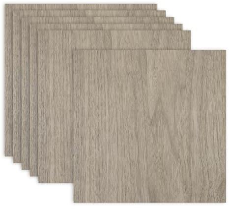 QUARKZMAN 6 Piezas De Tablas De Madera De Nogal 12 X 12 X 1/8 Pulgadas | Tablero De Madera Sin Acabado, Paneles De Madera Ligeros/Duraderos, Para Corte Y Grabado Laser Manualidades Pintura