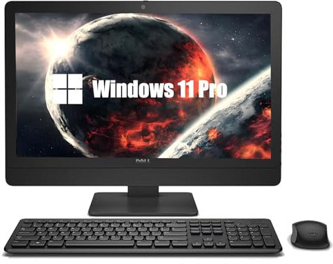 Dell Optiplex 3240 - Ordenador de sobremesa todo en uno, con monitor de 21,5 pulgadas, Intel Core i3-6100, 8 GB de RAM, 256 GB SSD, WiFi, Bluetooth, teclado QWERTY de EE.UU., Windows 11 Pro