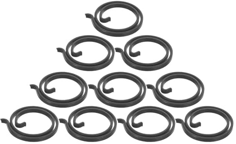 OSALADI 10 Pièces Ressort de Serrure de Porte en Fer Noir Anti-effraction Solide pour Mécanisme de Loquet, pour Réparation à Domicile Bureau