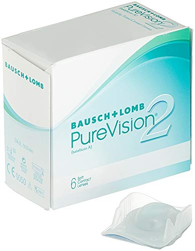 PureVision 2 HD Lenti a Contatto Correttive Mensili, 6 Lenti, BC 8.6 mm, DIA 14 mm, -6.0 Diopt