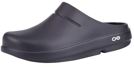 OOFOS - Unisex OOCloog - Arch Support & Impact Absorbing Ortho Comfort Clog Shoe, Black, M9/W10 UK (43 EU)