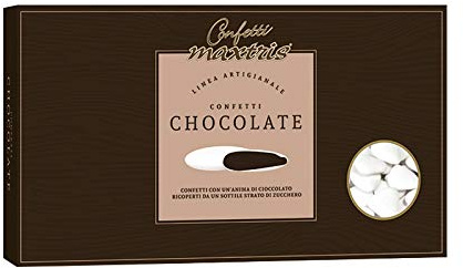 Confetti Maxtris Confetto Fondente Cuore Tesorini Bianchi, Cioccolato
