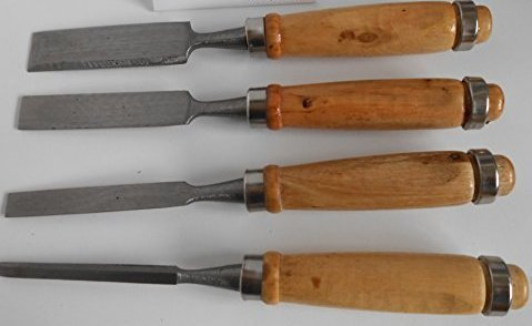 1 Set Stechbeitel Set Satz 4-tlg DIN Stecheisen Stemmeisen Holz Beitel